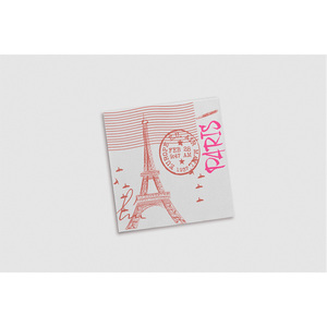 Servilletas con Diseño de París de 40x40cm, Papel Suave y Seco, 600 Unidades, B2B - Product Image 1