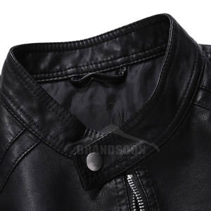 Chaqueta de cuero para hombre de alta calidad personalizada 2025, nuevo estilo, lona ligera, a prueba de viento y a la moda para el invierno - Product Image 3