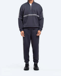 New Half Zipper Tracksuit For <b>Men</b> Wholesale Windproof Slim Fit <b>Men's</b> Two Piece Colored & Sweatpants <b>Set</b> Adult Training Tracksuit - Product Image 2