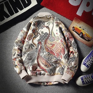 Chaqueta y abrigo para hombre de béisbol Sukajan de satén brillante liso con logotipo personalizado de primavera, Chaqueta de algodón, chaqueta Bomber Varsity Letterman para hombre - Product Image 6