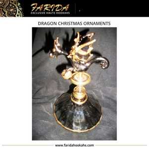 Adorno de Dragón de Cristal de Diseño Egipcio de Lujo Hecho a Mano, Figura de Árbol de Navidad Única Hecha a Medida, Decoraciones Artesanales Navideñas - Product Image 6