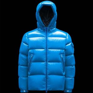 Veste matelassée en duvet bleu pour homme, vente en gros, haute qualité, vêtements d'extérieur, veste chaude - Product Image 3