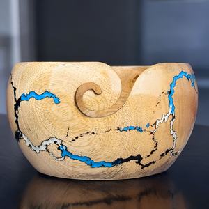 Export Quality Resin Yarn <b>Bowl</b> Large Resin Unique Design Crochet <b>Bowl</b> For Yarn Holder <b>Knitting</b> Crochet For Decoration - Product Image 2