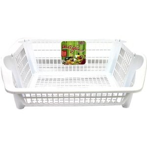 Stefanplast MAGIC White PR0180C Paniers de rangement peu encombrants et empilables, conteneur multi-usages 54,5x38x24,5cm - Product Image 1