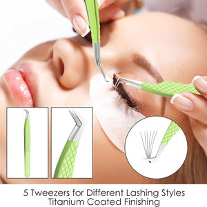 Meilleure pince à cils en acier inoxydable tendance de haute qualité Durable résistant à la rouille pour une application d'isolation longue durée - Product Image 5