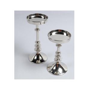 Fournisseurs indiens de bougeoirs en argenterie au design antique, lot de 2 bougeoirs pour bougeoirs à vendre au prix le plus bas - Product Image 1
