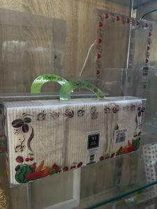 Clear <b>Plastic</b> Gift <b>Box</b> with Handle Custom Printed Packaging <b>Box</b> for Fruit Coffee Towel Set Retail <b>Display</b> - Product Image 4