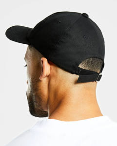 Gorro Deportivo Negro Bordado Personalizado Más Vendido, Gorra de Béisbol de 6 Paneles con Ajustador Trasero Ajustable para Gimnasio y Ropa Urbana para Adultos - Product Image 4