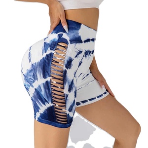 Shorts Deportivos para Mujer, Cintura Alta, Efecto Push-Up, para Crossfit, Gimnasio, Yoga, Fitness, Running, Transpirables, Secado Rápido, Logotipo Personalizado, Venta al Por Mayor, OEM - Product Image 1