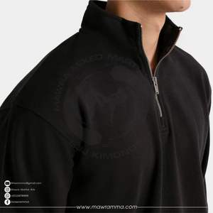 Sudadera Personalizada con Logotipo Bordado OEM, Unisex, Media Cremallera, de Alta Calidad, Transpirable, de Forro Polar, para Invierno, Ropa Deportiva Informal - Product Image 6