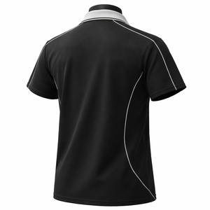 Camiseta Polo Deportiva Personalizada para Hombre, Negra, de Alto Rendimiento, Transpirable, de Secado Rápido, para Equipos, Golf, OEM, ODM, Proveedor al por Mayor - Product Image 6