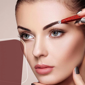 Pinces à épiler de haute qualité de 4 pouces à pointe inclinée, revêtues de papier pour éliminer les poils du front, pour une utilisation beauté - Product Image 3