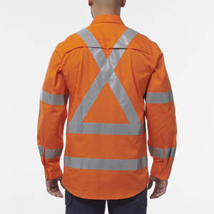 New design turn over collar long sleeve Customized Work <b>Safety</b> <b>Reflective</b> <b>Safety</b> <b>Clothing</b> <b>Reflective</b> Print T-shirt - Product Image 4