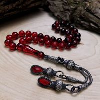 DRIVEN Turquoise Chapelet conçu Tasbih Accessoires de prière Vente en gros Tasbih avec des formes de perles en résine naturelle Perles de prière
