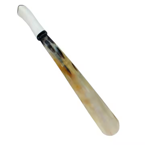 Cuchara de zapatos 100% natural de cuerno de búfalo con mango sólido, de cuerno negro auténtico, hecha a mano, la mejor calidad para decoración, venta al por mayor - Product Image 3