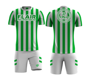 Custom Adult Soccer Jersey Best Quality 100% Polyester Lightweight <b>Waterproof</b> Comfortable Breathable Short Front Top Sets Name - Product Image 5