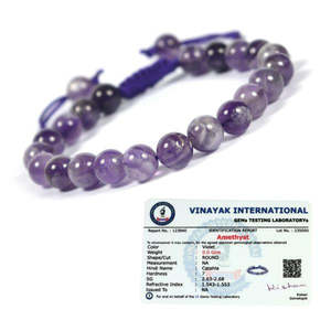 Bracelet en perles d'agate 8 mm, cordon en nylon macramé réglable, cadeau unisexe pour anniversaire - Product Image 6