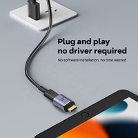 Adaptador USB C Hembra a USB C Macho de 100W, Convertidor OTG, Conector de Sincronización de Datos y Carga Rápida, Diseño en Ángulo para Laptop