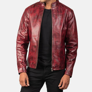 Chaqueta de Cuero Vacuno Resistente al Agua de Alta Calidad 2026 para Hombre, Color Personalizado, 100% Algodón, Chaqueta de Cuero Desgastado para Hombre - Product Image 4