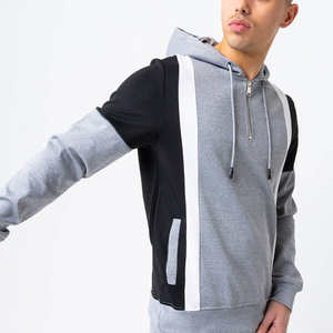 Conjunto de chándal moderno para hombre con pantalones con cordón y chaqueta con cremallera completa para conjuntos versátiles. - Product Image 5