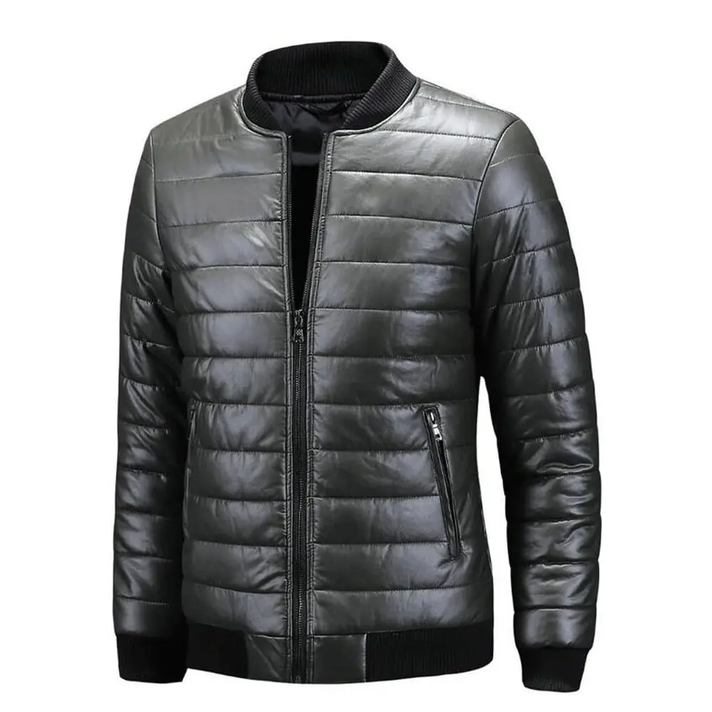 SA jaket kulit kasual pria, mantel hangat ukuran besar bersirkulasi modis musim gugur musim dingin 2023