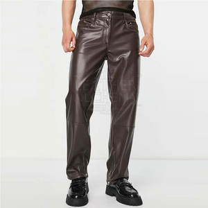 Pantalones de Cuero para Hombre de Alta Calidad con Diseño Moderno de Cintura Flexible, Sensación Cómoda y Material Duradero - Product Image 1