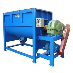 CE certificated poultry feed mixer machine 2 tons ribbon mixer liquid additives Premix mixing horizontal ribbon feed mixer