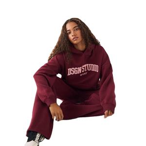 Ventes chaudes d'automne et d'hiver, sweats à capuche surdimensionnés pour femmes en pur coton avec manches longues et capuche - Product Image 1