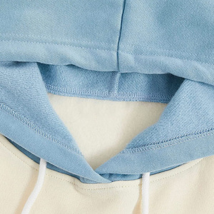 เสื้อฮู้ดดี้ผู้ชายแบบกำหนดเอง เสื้อฮู้ดดี้ผู้หญิงลำลอง สีสันตัดกัน - Product Image 3