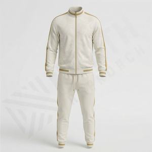 Ensemble survêtement décontracté avec veste et pantalon à fermeture éclair entièrement personnalisable, style hiver, tissu polaire imprimé, prix de gros, vêtements de sport - Product Image 1