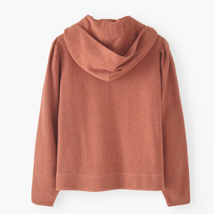 Sudadera con capucha y cremallera para mujer, sudaderas con capucha de algodón orgánico para mujer, chaquetas con capucha de Jersey personalizadas, sudaderas con capucha para mujer - Product Image 5