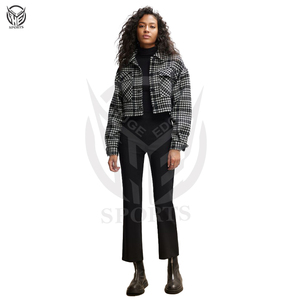 Pantalons évasés Design populaire Taille haute Jambes larges Poches personnalisées Vêtements de mode Pantalons évasés pour femmes - Product Image 6