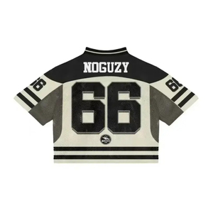 Services OEM Maillot de Football Américain Vintage Surdimensionné Rétro Streetwear Maillots de Sport Court Grande Taille Prix de Gros - Product Image 3