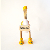 Nouvelle conception, art moderne, art déco unique, canard en bambou fait main, écologique, personnalisable, figurine de luxe, décoration de table, décoration de la maison