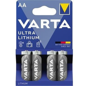 แบตเตอรี่วาร์ต้า อัลตร้า ลิเธียม AA/มินยอง FR14505 1.5V แพ็ค 4 ก้อน เทคโนโลยีลิเธียมประสิทธิภาพสูง - Product Image 1