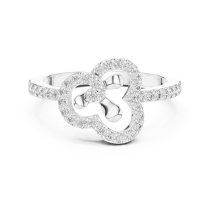 แหวนทองคำโรสโกลด์ 14K ประดับเพชรทรงกลม 0.37 กะรัต ผลิตในห้องปฏิบัติการ สไตล์วินเทจสำหรับผู้หญิง |   ชุดลำลองสำหรับใส่ทุกวัน |   เพชรเพาะเลี้ยงใหม่ที่ได้รับการรับรองจาก IGI - Product Image 2