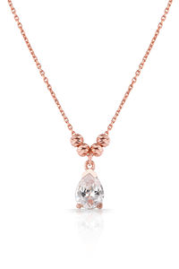 Collar con Colgante de Plata de Ley 925 Azuris, Cadena de Eslabones Moderna, Zirconia, Chapado en Rodio, para Mujer, Bodas, Fiestas, Compromisos - Product Image 3