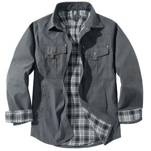Veste en jean pour homme, col à revers, décontractée, grande taille, tricotée, respirante, style western vintage, hiver, imperméable, en polaire - Product Image 3