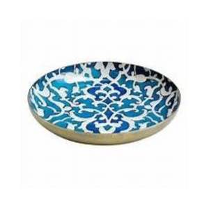 Elegante Bandeja de Servicio de Metal Esmaltado, Decoración de Cocina con Estilo para Mesa de Comedor, Hogar, Restaurante, Hotel, Uso para Té y Café - Product Image 1