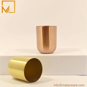 Tarro de vela rústico de Metal de cobre Vintage y soporte para ollas decoración del hogar para fiestas de Navidad - Product Image 4