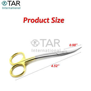 Tijeras La Grange TC 4,52 pulgadas de acero inoxidable de alta calidad, proveedor a granel, instrumentos médicos quirúrgicos de ortodoncia Dental - Product Image 3