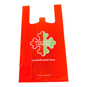 Conveniente personalizado reciclable impreso cremallera superior HDPE Material de grado alimenticio bolsas de embalaje para compras de supermercado - Product Image 2