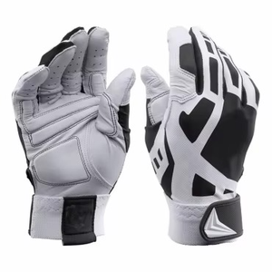 Guantes de bateo de softbol de alta calidad personalizados OEM, guantes de bateo de béisbol de gran calidad, guantes de bateo para hombres, piel de oveja - Product Image 2