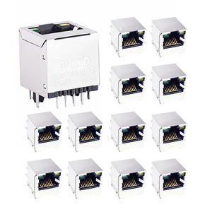 <span class=keywords><strong>Conector</strong></span> Keystone RJ45 Cat6 Blindado de 90 Grados con Acoplador Divisor y <span class=keywords><strong>Conector</strong></span> PCB para Red PoE, 50u - Product Image 2