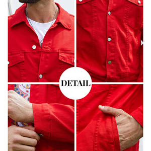 Veste en jean respirante et élégante pour hommes, manches longues, style unique, streetwear, veste d'hiver, coupe-vent, veste en jean - Product Image 6