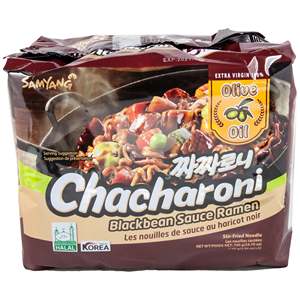 Venta al por mayor Samyang Chacharoni Ramen fideos salsa de frijol negro coreano 140g Comida instantánea mejor precio peso neto 140 gramos por paquete - Product Image 2
