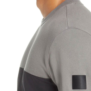 Custom Men's O-Neck Pullover Sweatshirts Spring Autumn Casual Style Oversized Solid Color Hoodies 100% Cotton Terry - Product Image 5