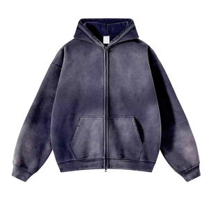 เสื้อฮู้ดดี้ผู้ชายพิมพ์ลายซันเฟด รุ่นล่าสุดปี 2025 ดีไซน์สั่งทำพิเศษ ผ้าคอตตอน/โพลีเอสเตอร์ผสม 340 กรัม ระบายอากาศได้ดี เหมาะสำหรับฤดูหนาว ล้างสีแบบแอซิดวอช - Product Image 6