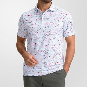 เสื้อโปโลแฟชั่นสำหรับเล่นกอล์ฟเสื้อโปโลผ้าฝ้าย100% ระบายอากาศได้ดีเสื้อโปโลปรับโลโก้ได้ตามต้องการ - Product Image 2