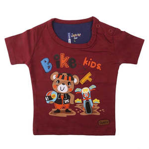 เสื้อยืดเด็กแรกเกิด - สีน้ำตาลแดง - Product Image 1